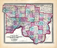 Jackson, Gallia, Lawerence, Scioto, Pike, Ohio State Atlas 1868